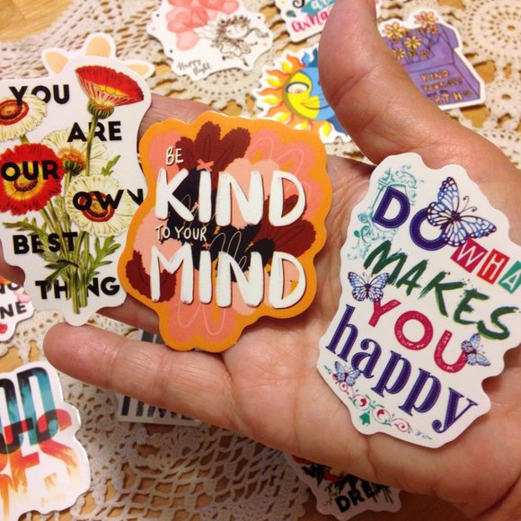 Boho, Hippie 20 new stickers for computer, scrapbooking, water bottle, crafts - Picture 4 of 4